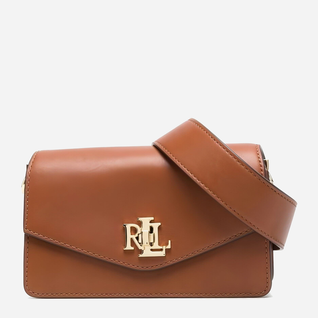 Torebka crossbody damska skórzana Lauren Ralph Lauren lrl431876437002 Brązowa (3616539949597) - obraz 1