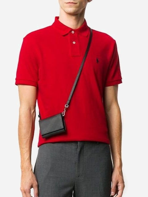 Polo męskie długie Polo Ralph Lauren prl710666998003 M Czerwone (3614713271472) - obraz 1