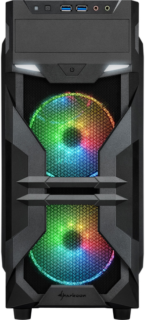 Obudowa Sharkoon VG7-W RGB Black (4044951026869) - obraz 2