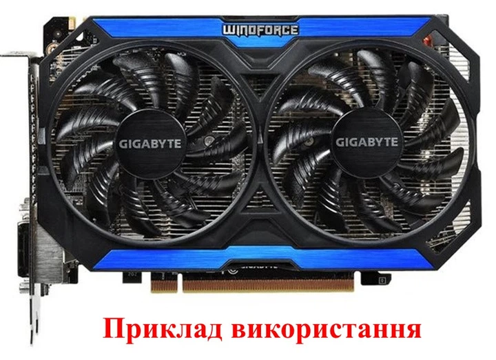 Вентилятор кулер для видеокарты Gigabyte 75 мм GTX 460 560 Ti 750ti 950 960 T128010SM (T128010SU PLD08010S12H FS1280-S2135A) комплект 2 шт (№64) - изображение 9