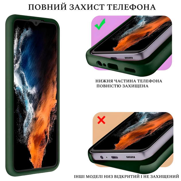 Чохол Silicone case Camera Protective Samsung S20 FE (19) м'ятний Mint - зображення 4