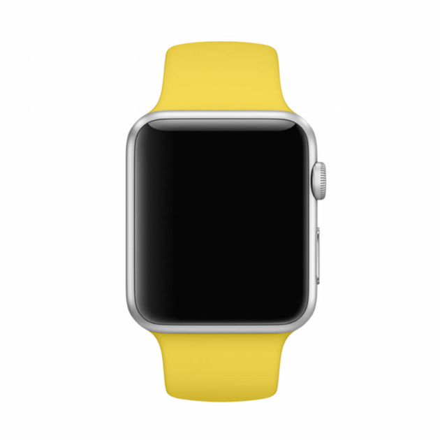 Силіконовий спортивний ремінець Fruct Sport Band для Apple Watch 42/44/45/46/49 mm (S/M) (16-20 см) Yellow - зображення 4