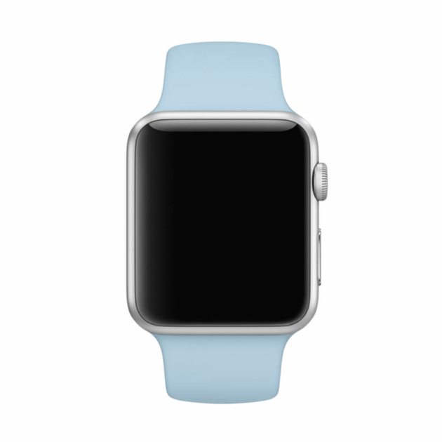 Силіконовий спортивний ремінець Fruct Sport Band для Apple Watch 38/40/41/42 mm (M/L) (17.5-21.5 см) Sky Blue - зображення 4