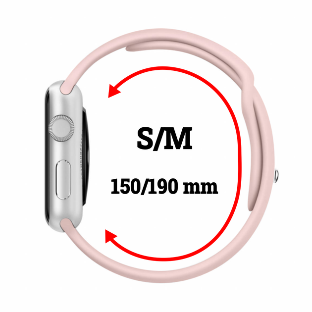 Силиконовый спортивный ремешок Fruct Sport Band для Apple Watch 38/40/41/42 mm (S/M) (15-19 см) Pink Sand - Фото 2 Силиконовый спортивный ремешок Fruct Sport Band для Apple Watch 38/40/41/42 mm (S/M) (15-19 см) Pink Sand - изображение 2