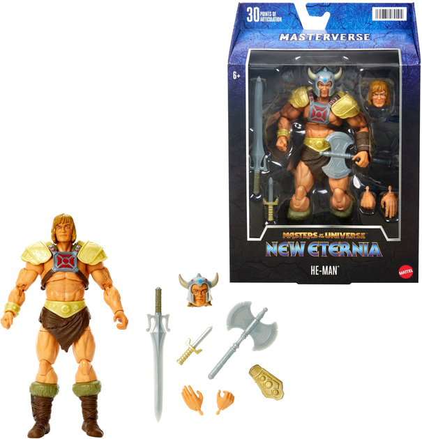 Ігрова фігурка Mattel Masterverse Вікінг He-Man Masterverse 18 см (0194735030194) - зображення 2