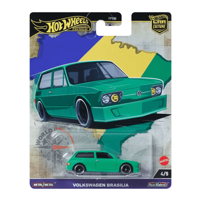 Машинка Premium Hot Wheels Volkswagen Brasilia World Tour 1:64