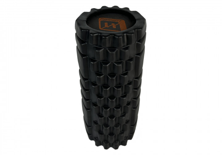 Массажный ролик EasyFit Solid Roller v.1.1s 33 см черный - изображение 4