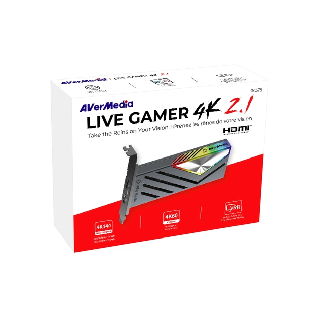AVerMedia Карта захоплення відео GC575, 2160p144 (pass-through) 2160p60(record), RGB, cіра - изображение 7