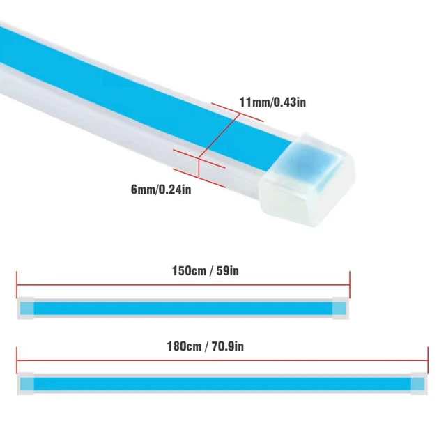 Динамическая подсветка капота RGB 180 см разноцветная c Bluetooth управлением (4592) - изображение 4