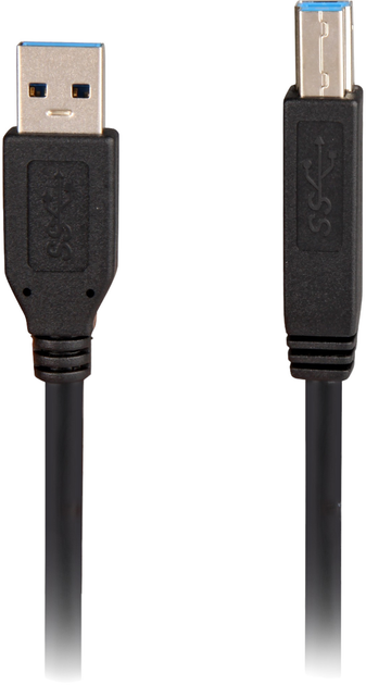 Kabel Sharkoon USB-A 3.2 to USB-B 5 m Black (4044951015665) - obraz 2