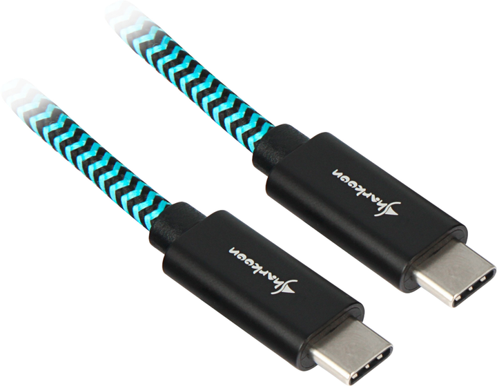 Kabel Sharkoon USB-C 3.2 to USB-C 3.2 1 m (4044951027149) - obraz 1