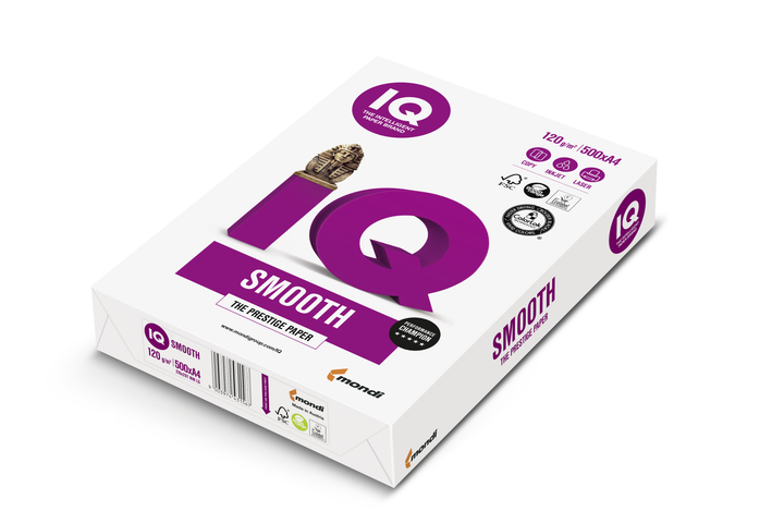 Бумага офисная IQ Smooth А4 120 г/м2 500 л (IQSmh A4/120) – фото ...