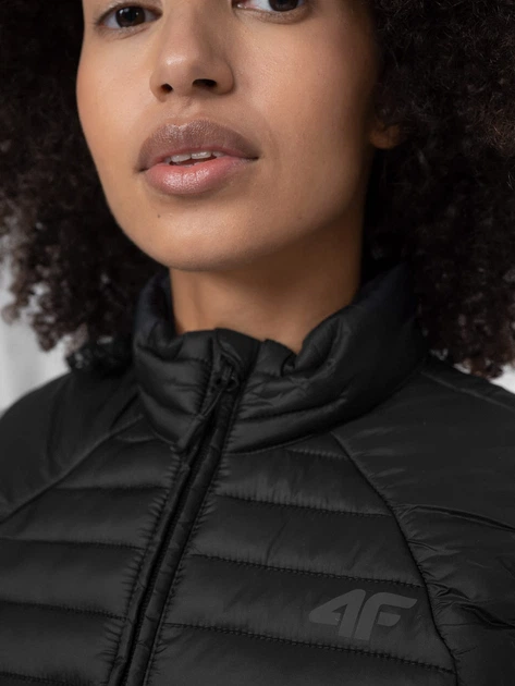 Bezrękawnik damski krótki 4F Down Jacket F091 4FSS23TDJAF091-20S L Czarny (5904698154425) - obraz 3