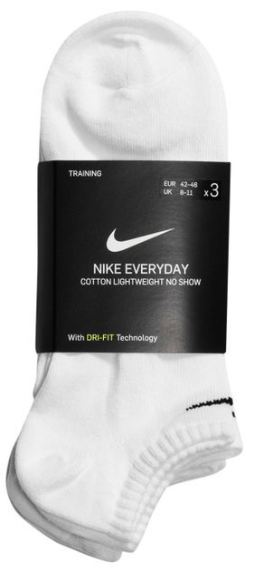 Zestaw skarpet Nike U Nk Everyday Ltwt Ns 3pr SX7678-100 38-42 3 pary Biały (888407239281) - obraz 3