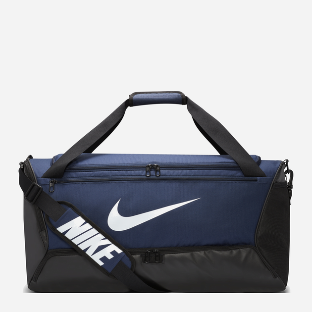 Спортивна сумка тканинна Nike BRSLA XS DUFF 9.5 DH7710-410 Темно-Синя/Чорна/Біла (0195244773404) - зображення 1