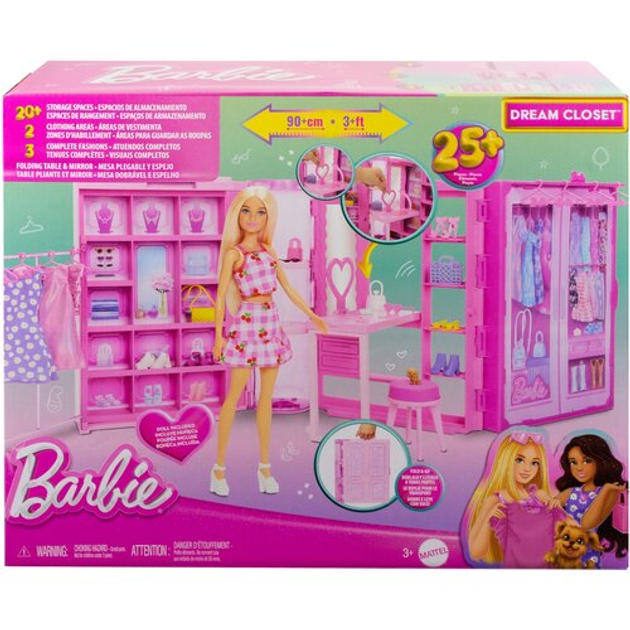 Набір Barbie Лялька + Шафа мрії (194735227396) - зображення 1