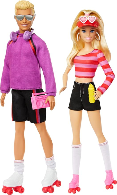 Zestaw Barbie Fashionistas Barbie i Ken na wrotkach 65 rocznica (194735232437) - obraz 1