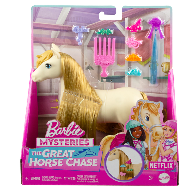 Konik Barbie Family Kucyk do stylizacji Tornado z długą grzywą do czesania i zabawy (0194735230952) - obraz 1