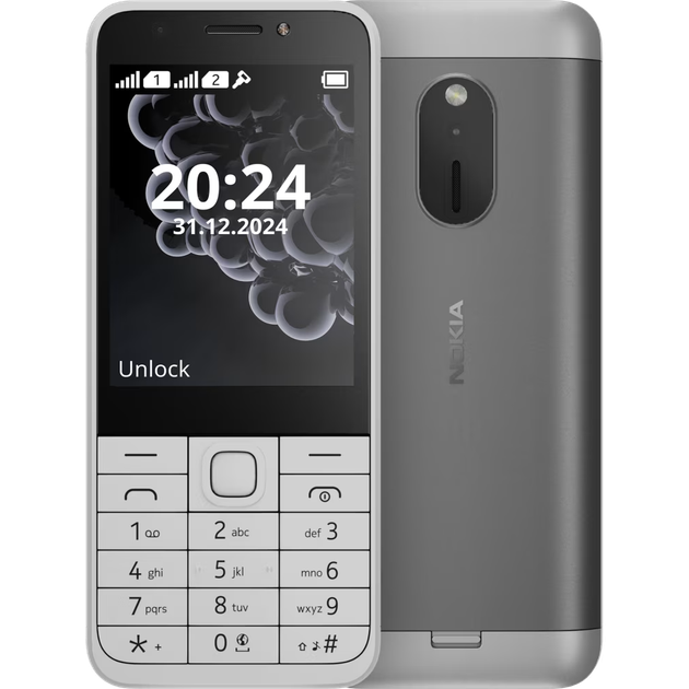 Телефон кнопочный Nokia 230 TA-1609 Dual Sim 2024 белый - изображение 4