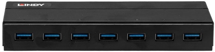 USB-хаб Lindy 7 x USB 3.0 Black (43228) - зображення 2