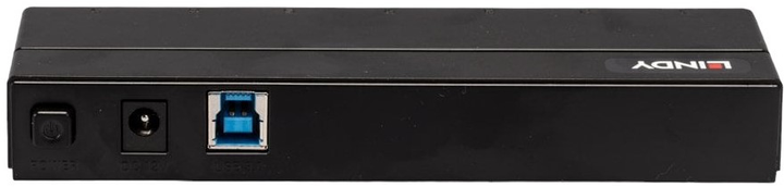 USB-hub Lindy 7 x USB 3.0 Black (43228) - obraz 4