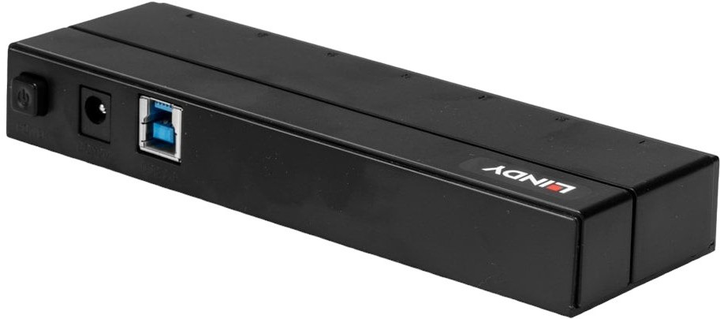 USB-hub Lindy 7 x USB 3.0 Black (43228) - obraz 5