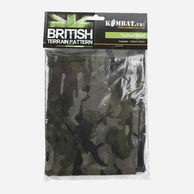 Шарф тактический Kombat UK Tactical Scarf 150x50 см Мультикам (kb-tsc-btp) - изображение 1