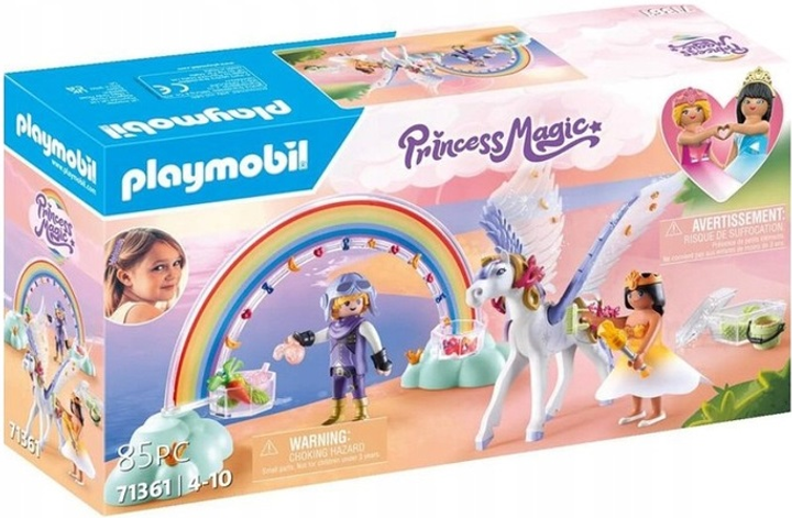 Zestaw zabawek Playmobil Princess Magic Niebiański pegaz z tęczą (4008789713612) - obraz 1