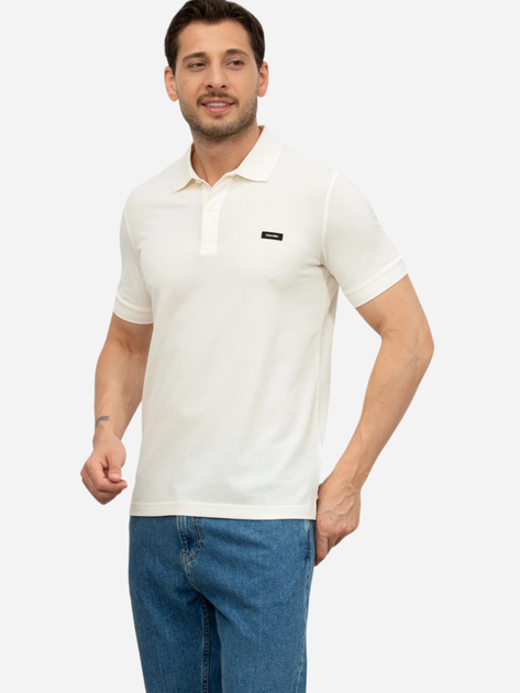 Koszulka polo męska Calvin Klein K10K112468-YAH 2XL Kremowa (8720109248944) - obraz 3