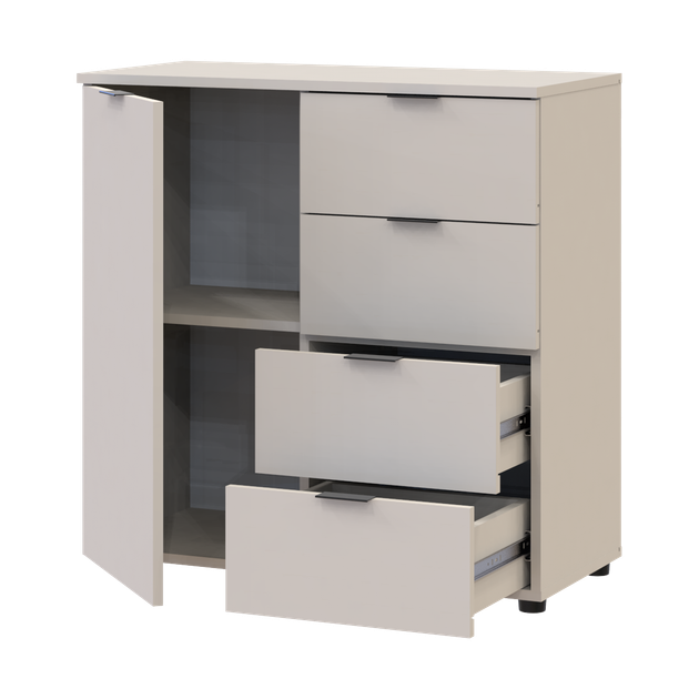 Комод Doros Рон 1 1 фасад 4 шухляды Кашемір 80х38х81 (41516043) - зображення 2