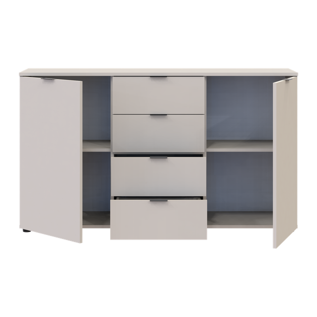 Комод Doros Рон 5 2 фасада 4 шухляды Кашемир 140х38х81 (41516047) - изображение 7
