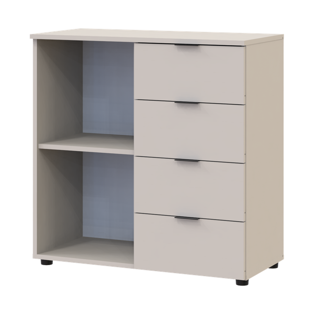Комод Doros Рон 1 1 фасад 4 шухляды Кашемір 80х38х81 (41516043) - зображення 3