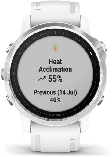 Спортивные часы Garmin Fenix 6S Silver with White Band (010-02159-00) - Фото 6 Спортивные часы Garmin Fenix 6S Silver with White Band (010-02159-00) - изображение 6