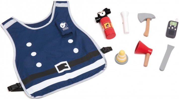 Zestaw strażaka Classic World Wooden Firefighter 8 elementów (6927049055850) - obraz 5