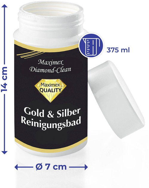 Preparat do czyszczenia złota i srebra Maximex Diamond Clean 375 ml (4008838308561) - obraz 4