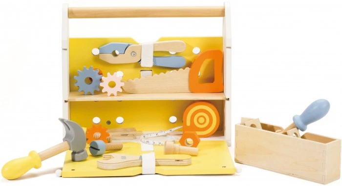 Zestaw narzędzi Classic World Wooden Modern Tool Box (6927049021770) - obraz 3