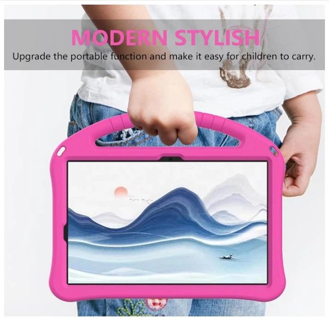 Детский чехол New Kids Case на планшет Samsung Galaxy Tab S12 Ultra (14.6") / розовый - изображение 4