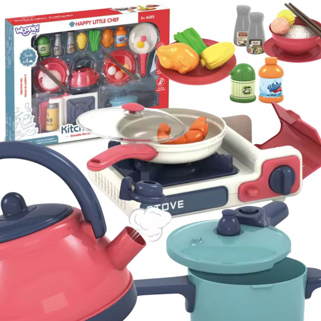 Zestaw kuchenny Woopie Kitchen Helper + Kuchenka gazowa z akcesoriami (5906280650902) - obraz 1