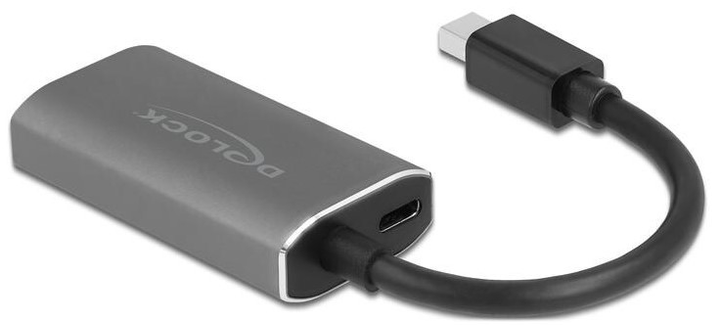 Адаптер Delock DisplayPort 1.4 - HDMI 8K з HDR Grey/Black (4043619632008) - зображення 2