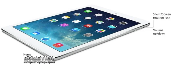 Планшет Apple A1474 iPad Air Wi-Fi 16GB (MD788TU) Silver