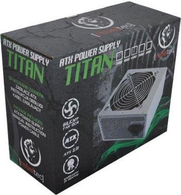 Блок живлення Rebeltec Titan 400W (RECZAS00002) - изображение 2