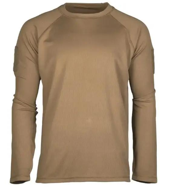 Рубашка тактическая Mil-Tec® Термоактивная быстросохнущая TACTICAL QUICK DRY LANGARMSHIRT COYOTE 2XL (11082019-906-XXL) M-T - изображение 1