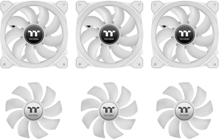 Вентилятор Thermaltake SWAFAN 12 RGB Radiator Fan TT Premium Edition (3-Fan Pack) White (CL-F145-PL12SW-A) - зображення 7