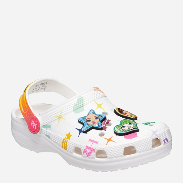 Chodaki dziecięce dla dziewczynki z przypinkami Crocs Kid's Classic Rainbow High Clog 208117-90H-J2 33-34 Wielokolorowe (196265196005) - obraz 2