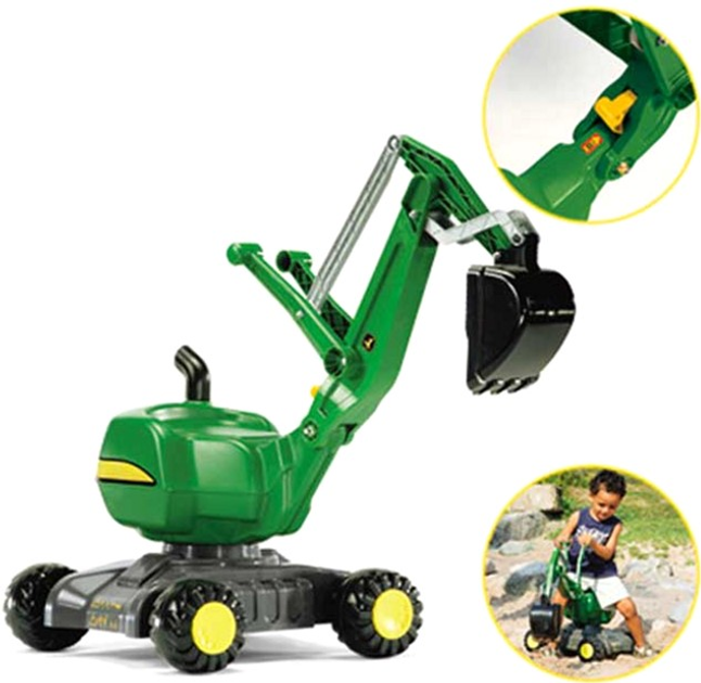 Koparka samobiezna Rolly Toys RollyDigger John Deere Zielona (4006485421022) - obraz 3