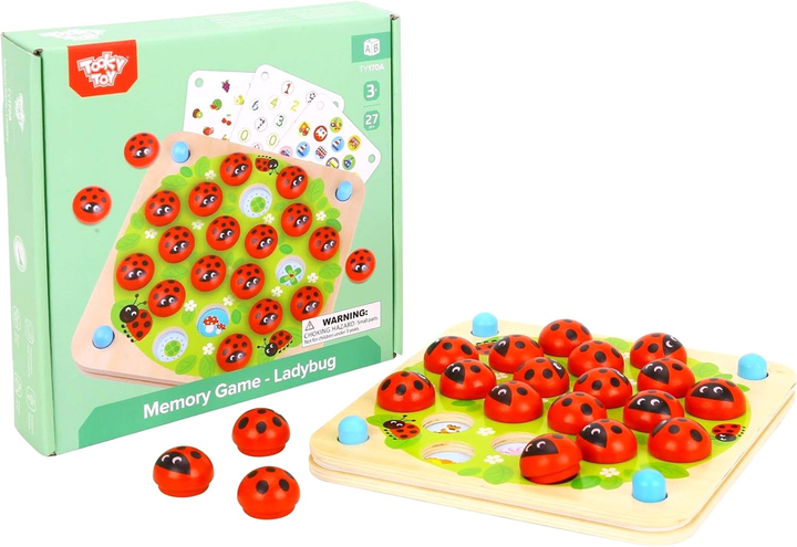 Gra planszowa Tooky Toy Memory Game Ladybug (6972633370116) - obraz 2