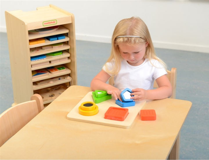 Sorter drewniany Masterkidz Kształty Materiały Powierzchnie Tekstury (6955920008770) - obraz 5