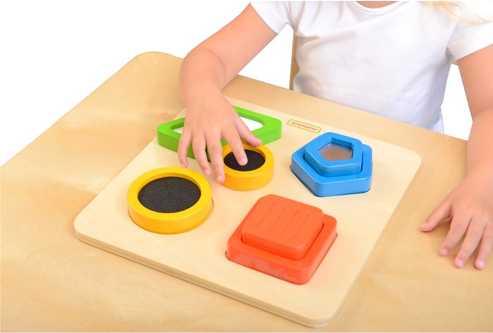 Sorter drewniany Masterkidz Kształty Materiały Powierzchnie Tekstury (6955920008770) - obraz 7