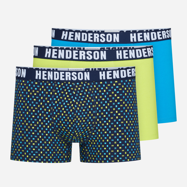 Набір трусів боксери чоловічий 3 шт Henderson 42255-MLC 2XL Разноцветный (5903972334898) - зображення 1