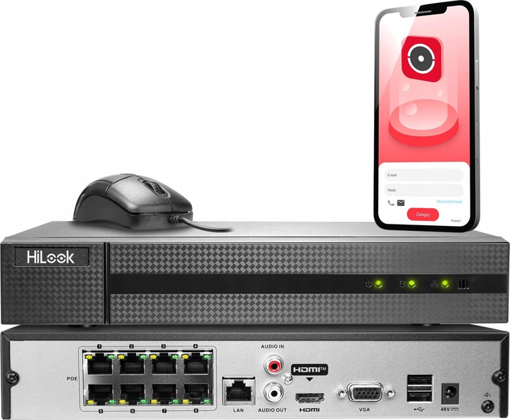 IP-реєстратор HiLook NVR-8CH-4MP/8P - зображення 3